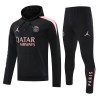 Paris Saint-Germain Hoodie Training Sweatshirts 2024-25 Schwarze Für Herren
